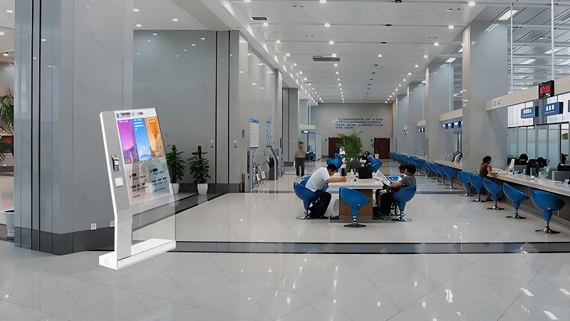55寸透明顯示自助終端一體機(jī)